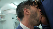 Suits with sexy bodies enjoying hardcore oral