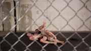 Trying to submit him after having a match in the cage