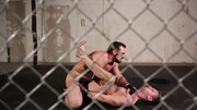 Trying to submit him after having a match in the cage