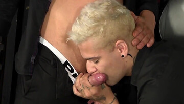Tattoeod alt slut is getting his asshole fucked hard