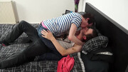 European dudes with skinny bodies are making love on camera