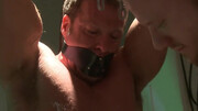 Tied up and left to the mercy of the two dominant men