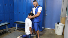 Men over 30s share locker room anal romance in perfect positions