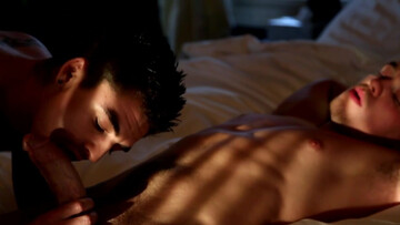 Johnny Torque starts his day by blowing Lucas Knight