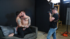 Insolent lovers make out in charming oral threesome