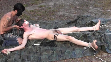 Male slave endures painful anal perversions in true BDSM game