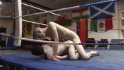 Amateur males share the ring for something else than fighting