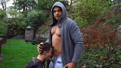 Muscular daddy taking care of that twink asshole