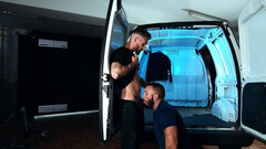 Deep anal in the van for Nick North and Donato Reyes