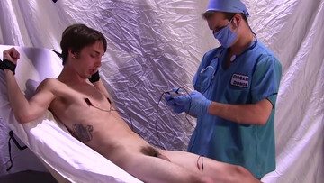 Twink lets horny male doctor check on him in deep manners