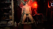 Man in ropes endures harsh treatment in dirty  BDSM kinks