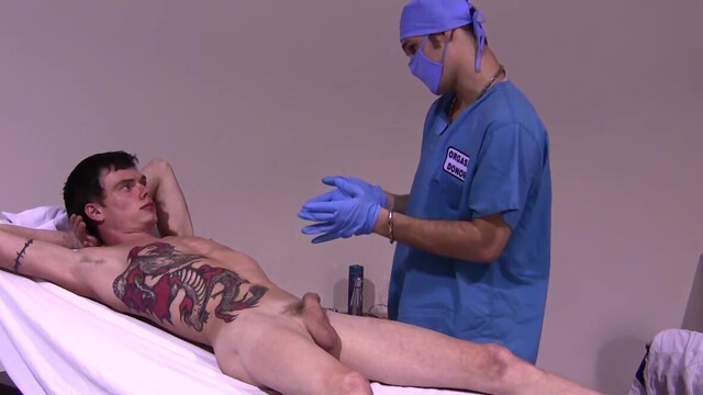 Male doctor wants to fool around with this boy's big cock