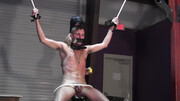 Serious gay bondage with Calvin Collins and Luca Coriu