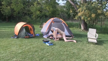 Twinks fuck in outdoor scenes during their first day of camping
