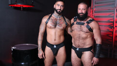 Muscular bear enjoys young cock down the ass in supreme gay duo