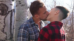 Naturalistic anal with two lumberjack dudes