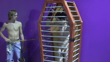 Caged BDSM kinks with Kayden Winters and Thomas White