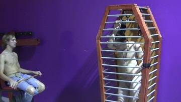 Caged BDSM kinks with Kayden Winters and Thomas White