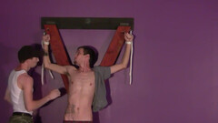 Skinny twink plays dirty bondage games with his horny boyfriend