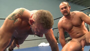 Wrestling leads to some neck exercises and BDSM fun