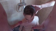 Naked twink enjoys great shower threesome perversions