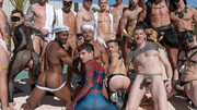 Nude blokes provide the ultimate gay orgy compilation