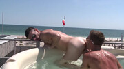 Flipfuck movie with two twink hotties in the sun