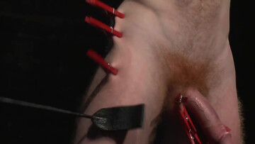 Bad Dragon booty punishment for a slutty ginger