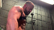 Domination session for a super muscular brunette guy