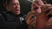 Cop plays dominant with his submissive slave and fucks him in rough scenes