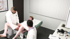 Doctor threesome with passionate anal fucking