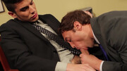Rocco Reed and Lance Luciano are fucking in the office