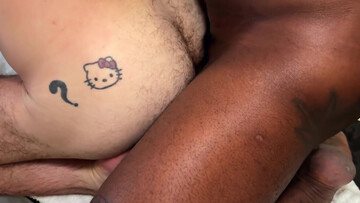 Hairy white ass needs to get creampied HARD