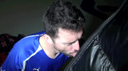 Horny boys make out in the parking lot and share everything on camera