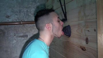 Kameron Frost and Alex Kiffeur screw at the glory hole