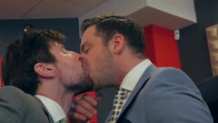 Deepthroat pleasure with two horny dudes who go hard