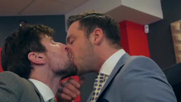 Deepthroat pleasure with two horny dudes who go hard