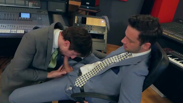 Deepthroat pleasure with two horny dudes who go hard